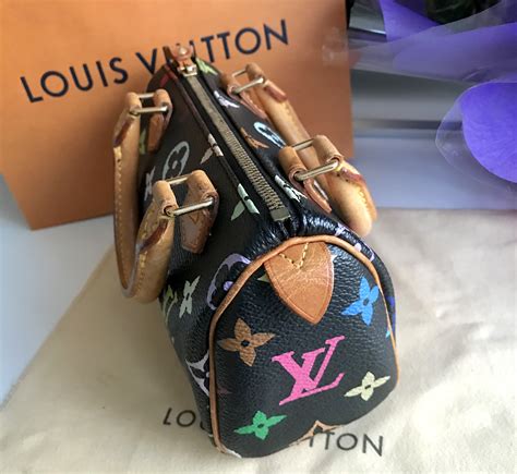 louis vuitton nano speedy multicolor black